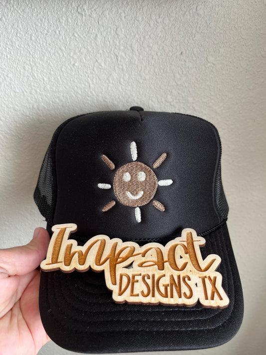 Sun Smiley Foam Trucker Hat