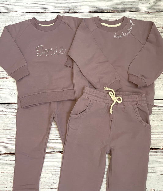 Custom Personalized Kids & Toddler French Terry Jogger Set