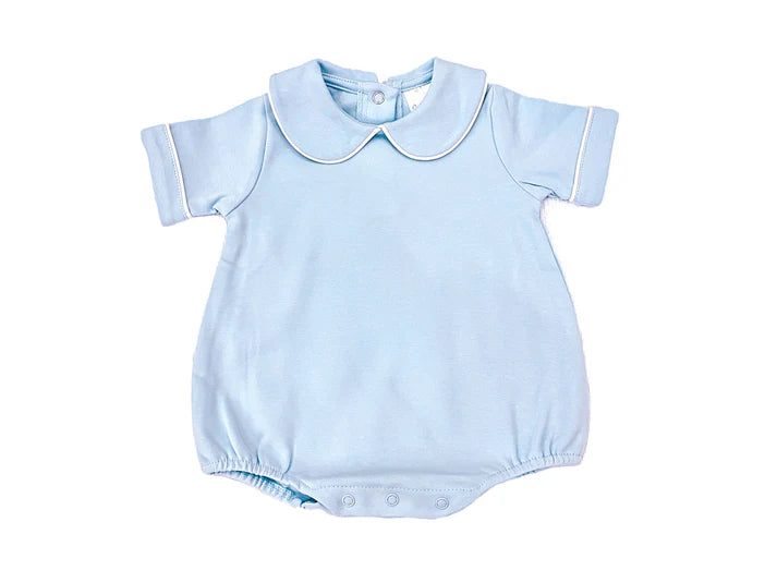 Embroidered Piping Collared Bubble