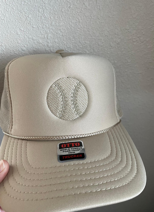 Neutral Minimalist Baseball Trucker Hat