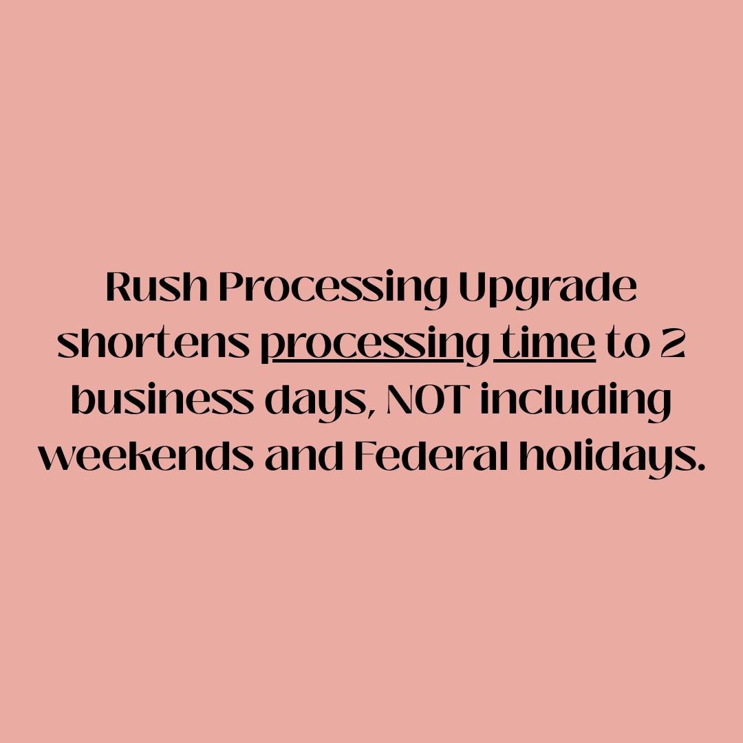 Rush Fee