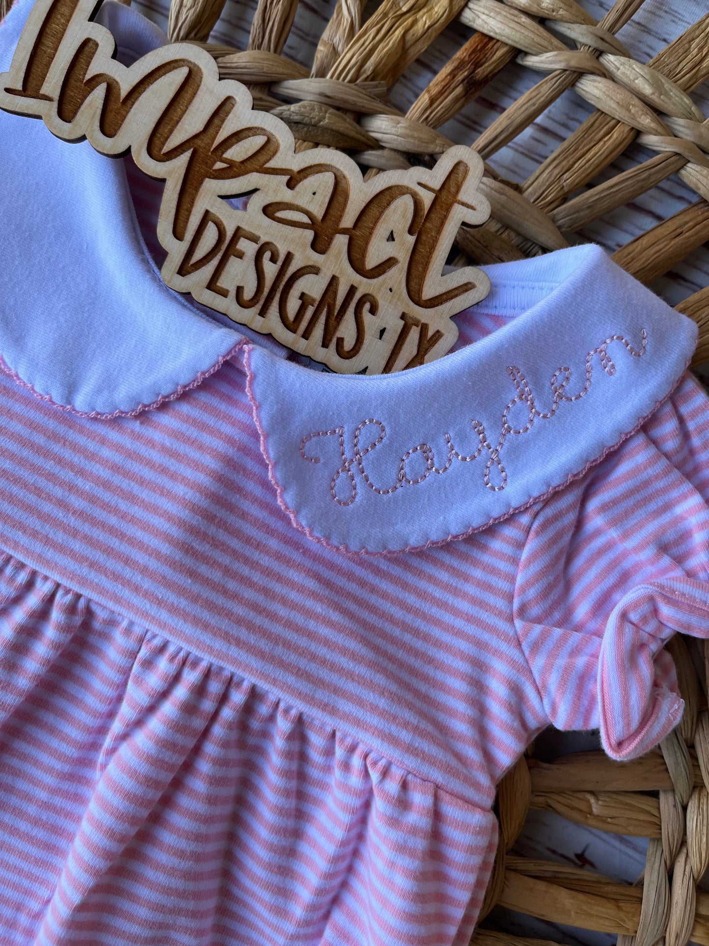 Monogram Collar Bubble, Baby Girl Bubble, Toddler Girl Bubble, Monogram Bubble