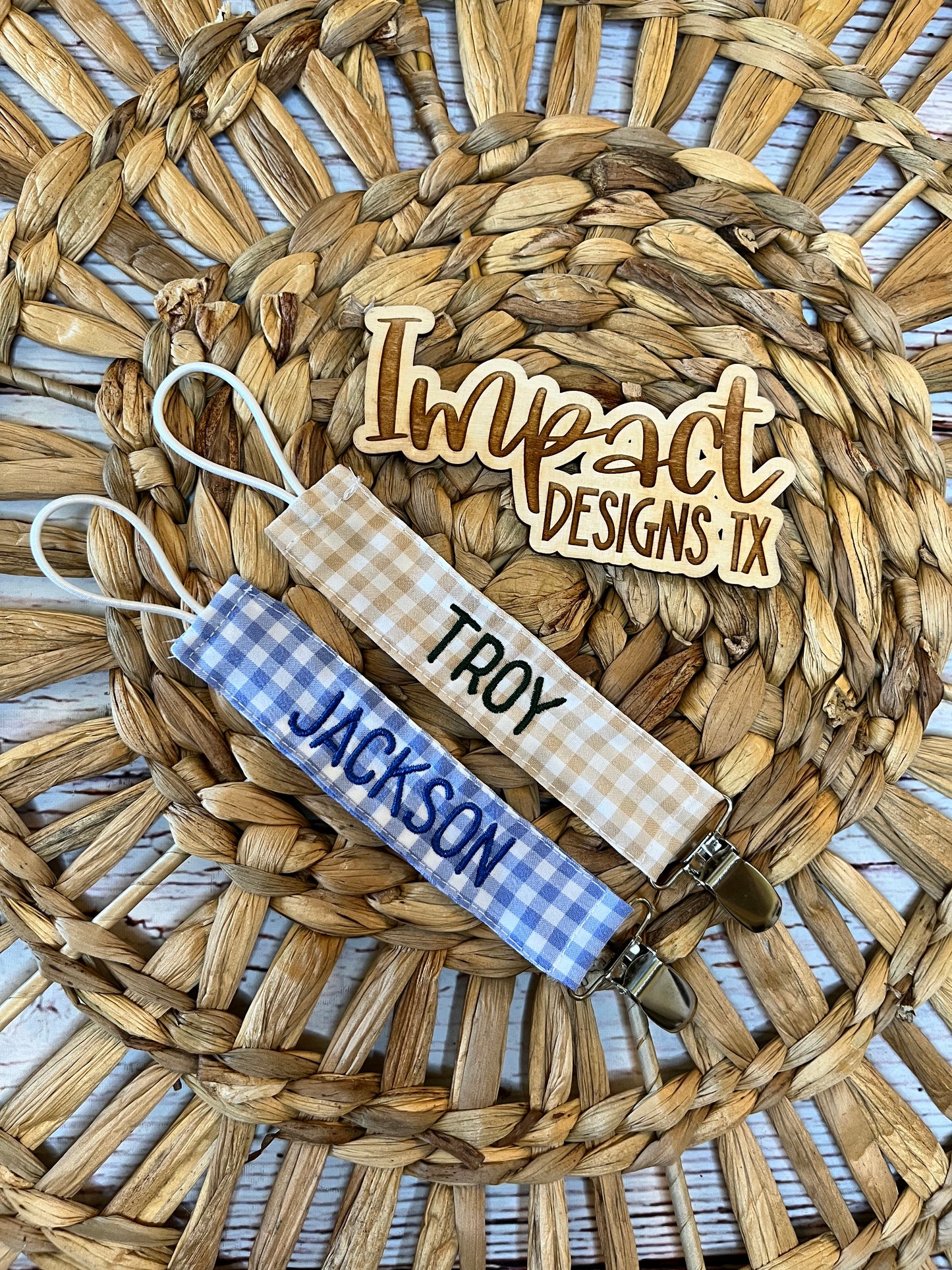 Personalized Pacifier Clips