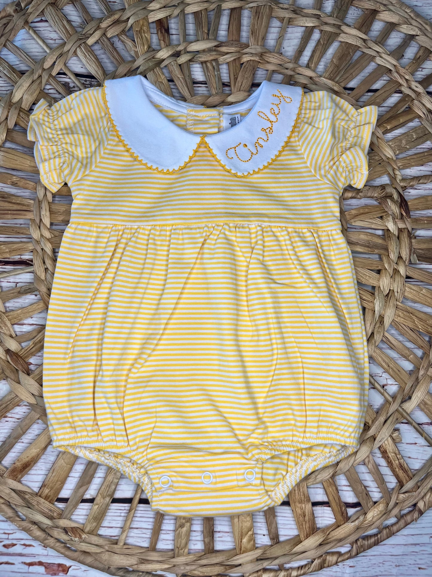 Monogram Collar Bubble, Baby Girl Bubble, Toddler Girl Bubble, Monogram Bubble