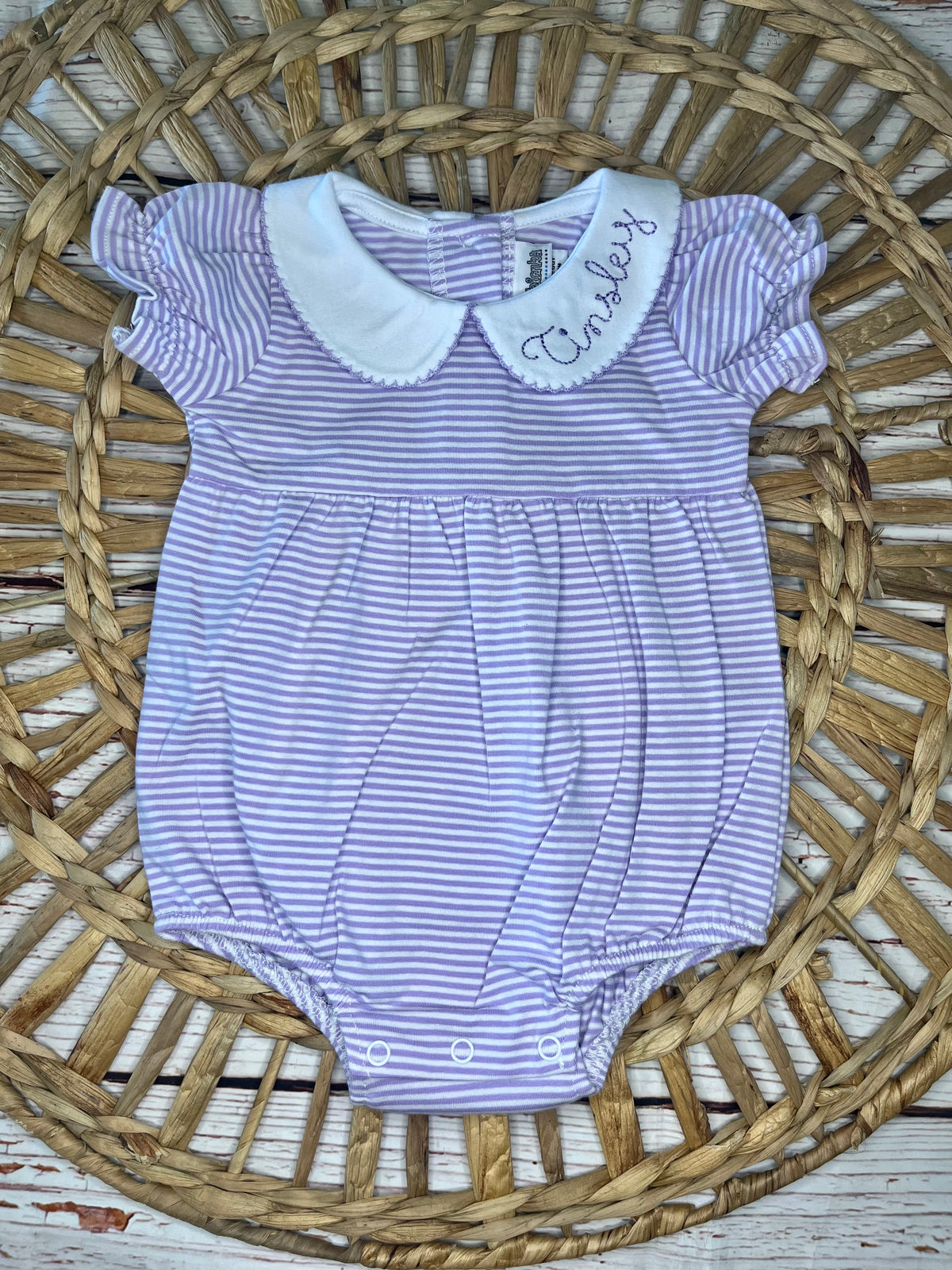 Monogram Collar Bubble, Baby Girl Bubble, Toddler Girl Bubble, Monogram Bubble