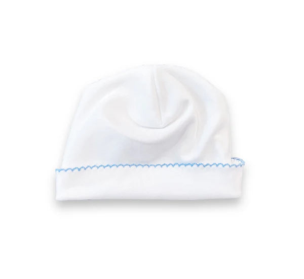 Embroidered Picot Trimmed Hat
