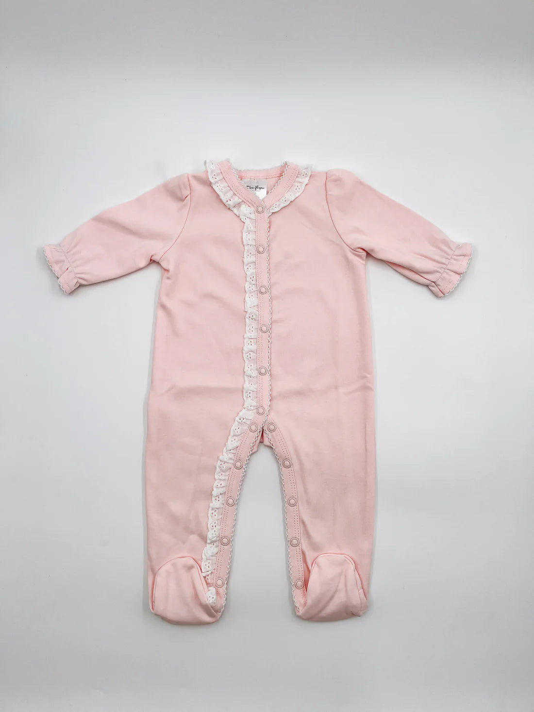 Embroidered Lace Trimmed Footies