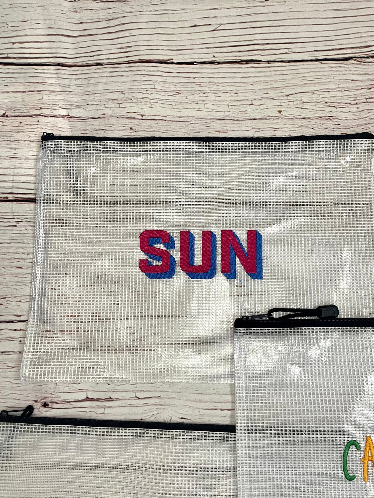 Personalized Embroidered Zipper Pouches – Custom Bag & Backpack Organizers