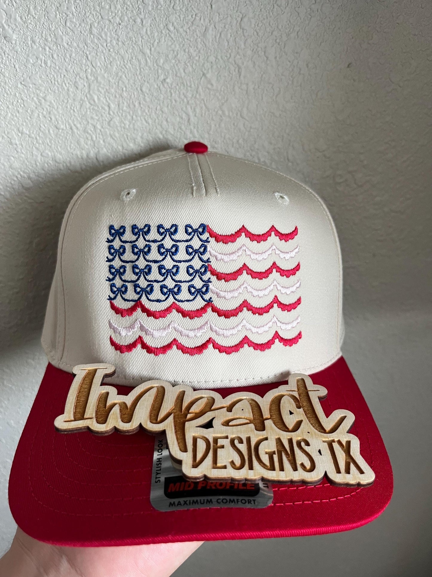Embroidered Flag Trucker Hat