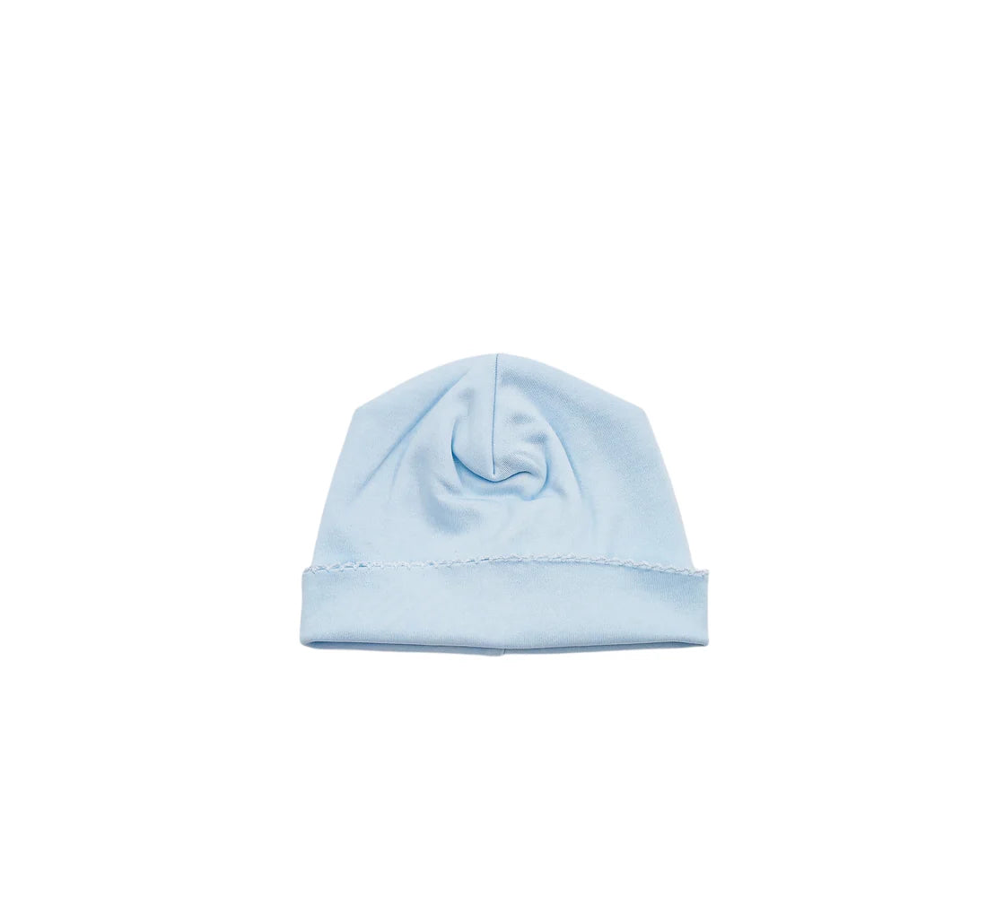 Embroidered Picot Trimmed Hat