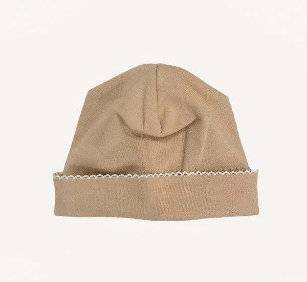 Embroidered Picot Trimmed Hat