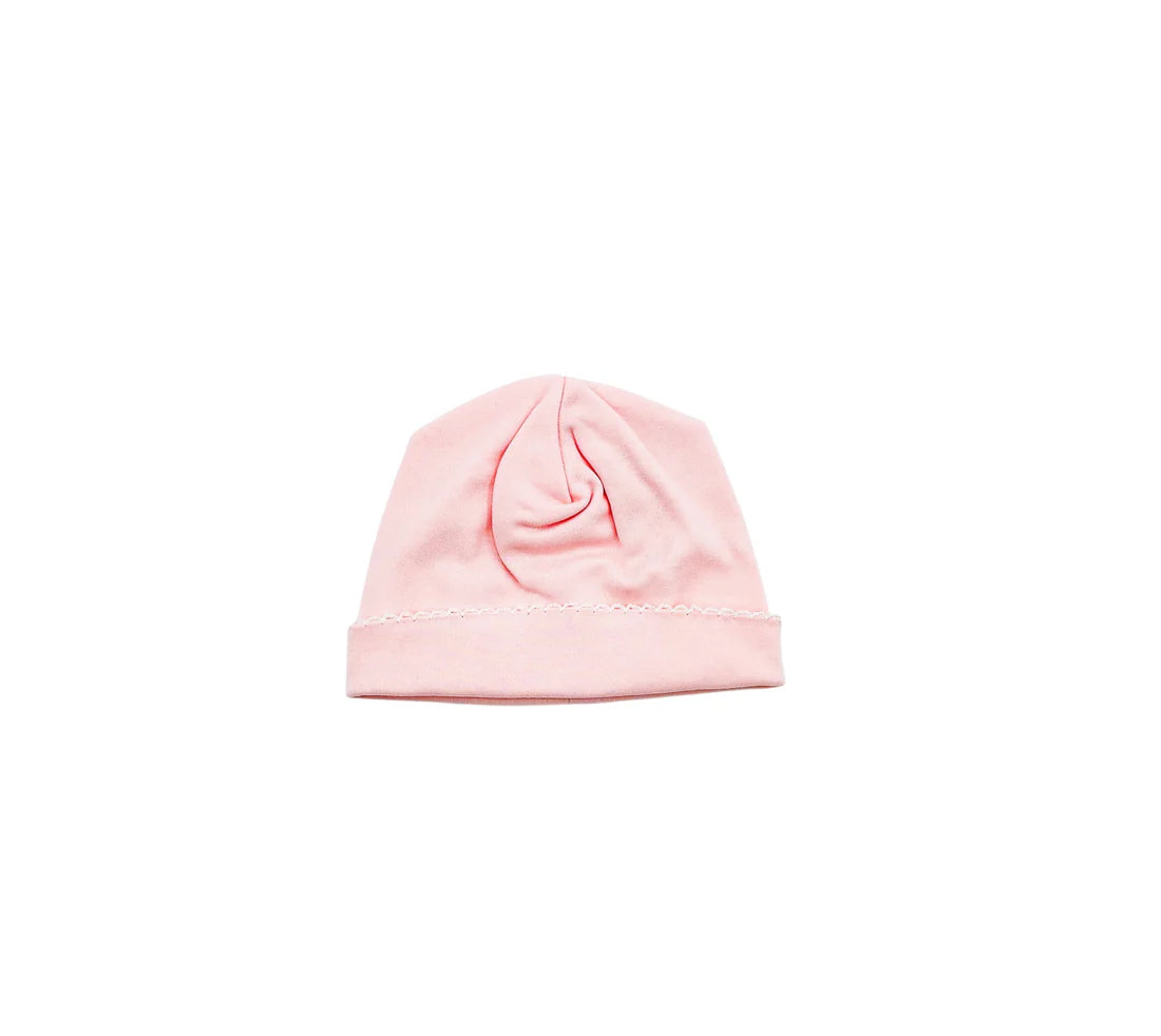 Embroidered Picot Trimmed Hat